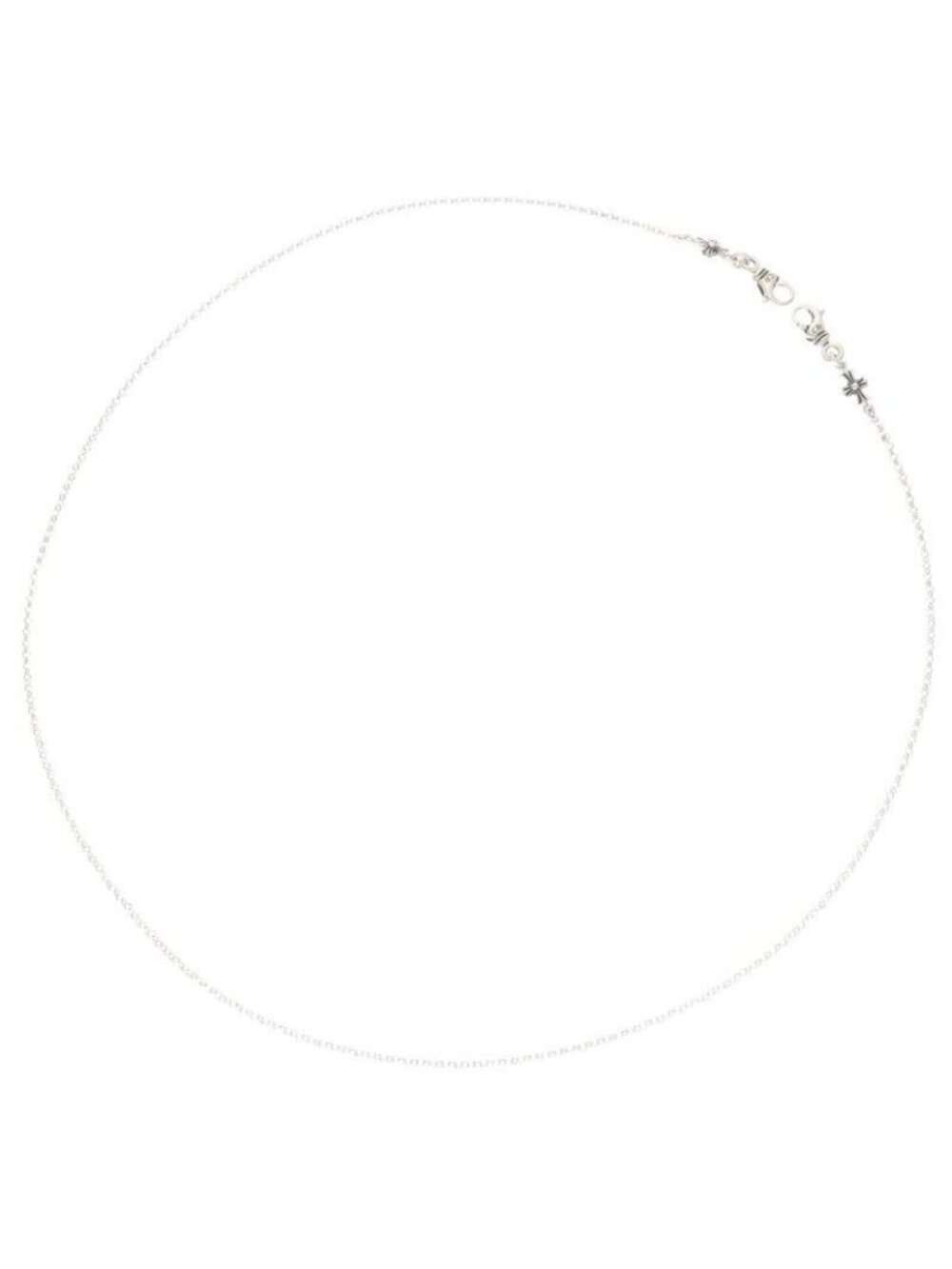 Chrome Hearts Mask Roll Chain 2 Clip Silver Necklace